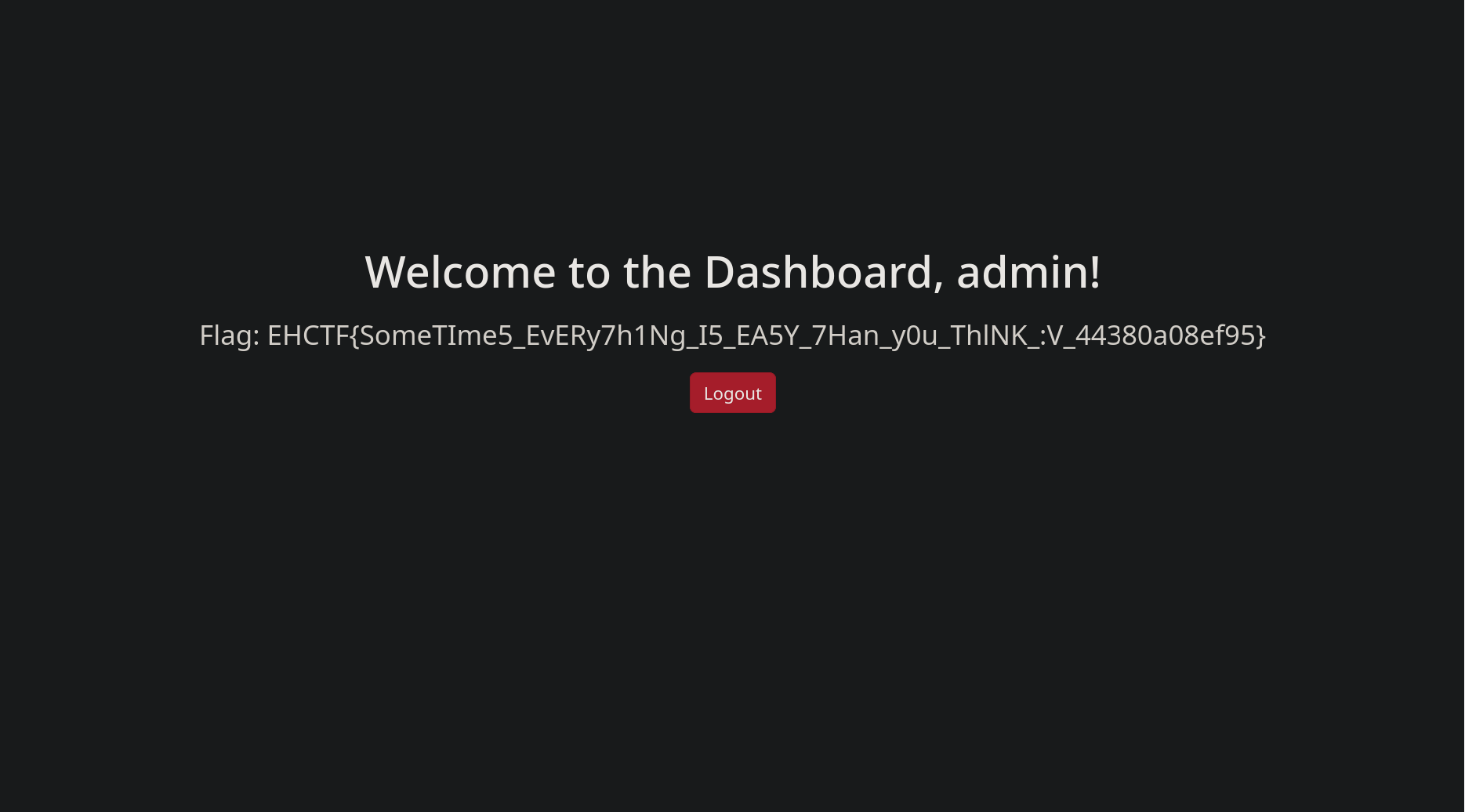 Dashboard admin